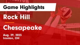 Rock Hill  vs Chesapeake  Game Highlights - Aug. 29, 2023