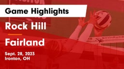 Rock Hill  vs Fairland  Game Highlights - Sept. 28, 2023