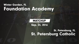 Matchup: Foundation Academy vs. St. Petersburg Catholic  2016
