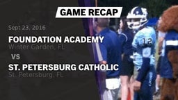 Recap: Foundation Academy  vs. St. Petersburg Catholic  2016