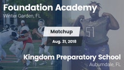 Matchup: Foundation Academy vs. Kingdom Preparatory School 2018