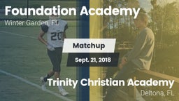 Matchup: Foundation Academy vs. Trinity Christian Academy  2018