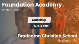 Matchup: Foundation Academy vs. Bradenton Christian School 2019