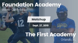 Matchup: Foundation Academy vs. The First Academy 2019