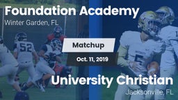 Matchup: Foundation Academy vs. University Christian  2019