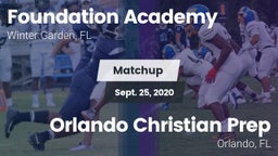 Matchup: Foundation Academy vs. Orlando Christian Prep  2020