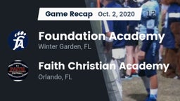 Recap: Foundation Academy  vs. Faith Christian Academy 2020