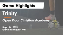 Trinity  vs Open Door Christian Academy Game Highlights - Sept. 16, 2023