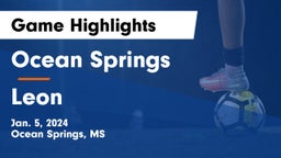 Ocean Springs  vs Leon Game Highlights - Jan. 5, 2024