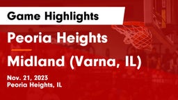 Peoria Heights  vs Midland  (Varna, IL) Game Highlights - Nov. 21, 2023