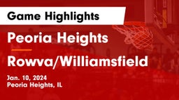 Peoria Heights  vs Rowva/Williamsfield  Game Highlights - Jan. 10, 2024