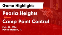 Peoria Heights  vs Camp Point Central Game Highlights - Feb. 27, 2024
