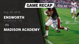 Recap: Ensworth  vs. Madison Academy 2016