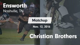 Matchup: Ensworth  vs. Christian Brothers 2016