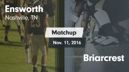 Matchup: Ensworth  vs. Briarcrest 2016
