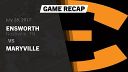 Recap: Ensworth  vs. Maryville 2017