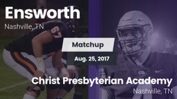 Matchup: Ensworth  vs. Christ Presbyterian Academy 2017