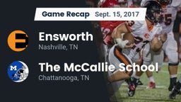 Recap: Ensworth  vs. The McCallie School 2017