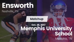 Matchup: Ensworth  vs. Memphis University School 2017