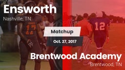 Matchup: Ensworth  vs. Brentwood Academy  2017