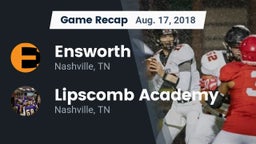 Recap: Ensworth  vs. Lipscomb Academy 2018