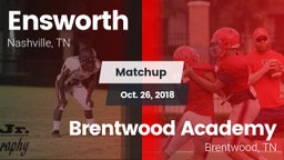 Matchup: Ensworth  vs. Brentwood Academy  2018