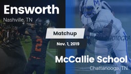 Matchup: Ensworth  vs. McCallie School 2019