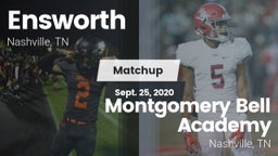 Matchup: Ensworth  vs. Montgomery Bell Academy 2020