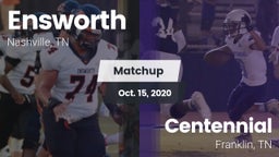 Matchup: Ensworth  vs. Centennial  2020