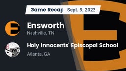 Recap: Ensworth  vs. Holy Innocents' Episcopal School 2022
