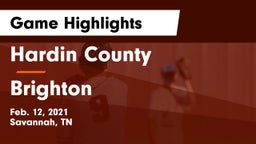 Hardin County  vs Brighton  Game Highlights - Feb. 12, 2021
