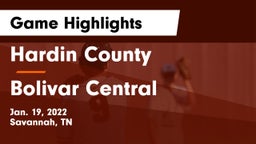 Hardin County  vs Bolivar Central  Game Highlights - Jan. 19, 2022