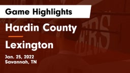 Hardin County  vs Lexington  Game Highlights - Jan. 25, 2022