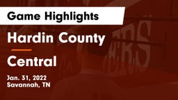 Hardin County  vs Central  Game Highlights - Jan. 31, 2022