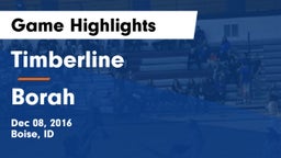 Timberline  vs Borah  Game Highlights - Dec 08, 2016