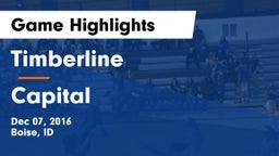 Timberline  vs Capital  Game Highlights - Dec 07, 2016