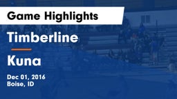 Timberline  vs Kuna  Game Highlights - Dec 01, 2016