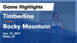 Timberline  vs Rocky Mountain  Game Highlights - Jan. 12, 2019