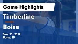 Timberline  vs Boise  Game Highlights - Jan. 22, 2019