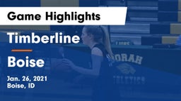 Timberline  vs Boise  Game Highlights - Jan. 26, 2021