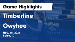 Timberline  vs Owyhee  Game Highlights - Nov. 18, 2021