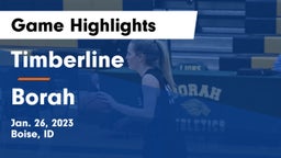 Timberline  vs Borah  Game Highlights - Jan. 26, 2023