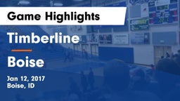 Timberline  vs Boise  Game Highlights - Jan 12, 2017