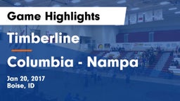 Timberline  vs Columbia - Nampa Game Highlights - Jan 20, 2017
