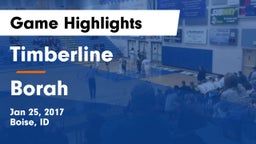Timberline  vs Borah  Game Highlights - Jan 25, 2017