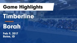 Timberline  vs Borah  Game Highlights - Feb 9, 2017