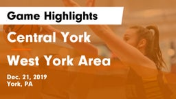 Central York  vs West York Area  Game Highlights - Dec. 21, 2019