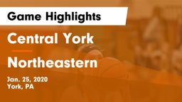 Central York  vs Northeastern  Game Highlights - Jan. 25, 2020
