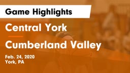 Central York  vs Cumberland Valley  Game Highlights - Feb. 24, 2020
