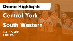 Central York  vs South Western  Game Highlights - Feb. 17, 2021
